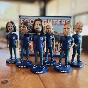 Foo Fighters Chicago Cubs Bobblehead set 2018